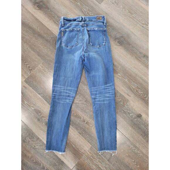 Paige Women's Marot Crop Jeans size 26 Distressed High Waisted #P2 - Picture 3 of 6